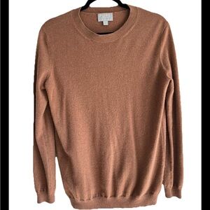 PURE COLLECTION Women's Brown 100% Cashmere Pullover Sweater Size 4 small